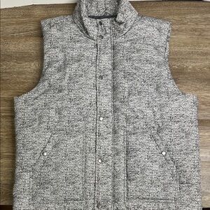 ✨ Ruff Hewn Marled Gray Snap Front Puffer Vest | Cozy Quilted Layering Vest ✨